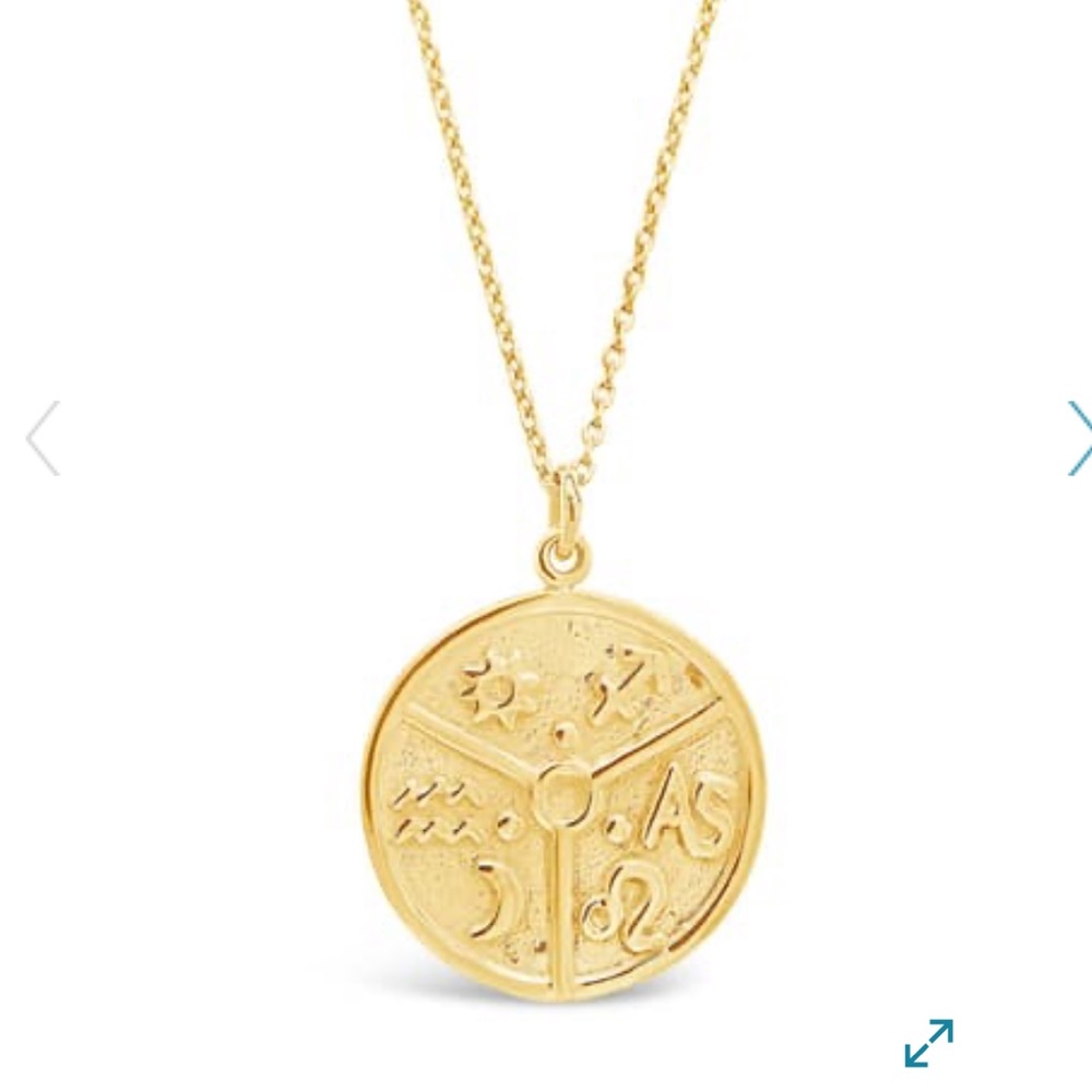 14K Gold Plated Astrology Pendant Necklace